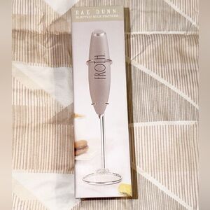 Rae Dunn Milk Frother - Light Gray NIB